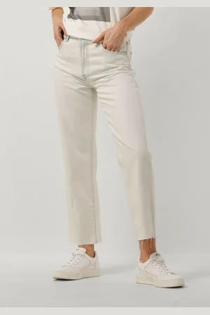 7 for all Mankind Dames Jeans Logan Stovepipe Icy Bay With Raw Cut - - Maat 26