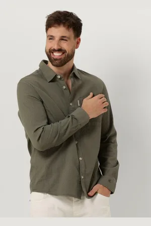 Cast Iron Heren Overhemden Long Sleeve Shirt Square Structure Regular Fit - - Maat XXL