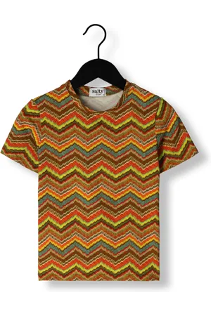 Salty Stitch Meisjes Tops & T-shirts Fitted Short Sleeve - Ikat - - Maat 116