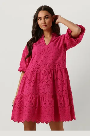 NOTRE-V Dames Jurken Nv-donna Dress Broderie Anglaise Dress - - Maat XS