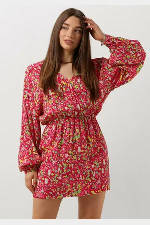 Alix the label Dames Jurken Ladies Woven Floral Wrap Dress - - Maat XS