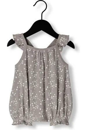 Quincy Mae Baby Rompers Ribbed Ruffle Romper Fleur - - Maat 50/62