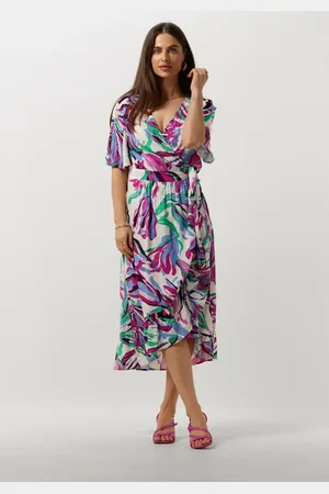 POM Amsterdam Dames Jurken Fiore Di Zucca Dress - - Maat 34