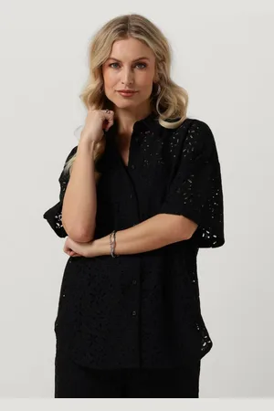 SELECTED Dames Blouses Slfkarola 2/4 Oversize Lace Shirt - - Maat 34