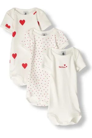 Petit Bateau Baby Rompers 3 Bodies Us Mc - - Maat 62
