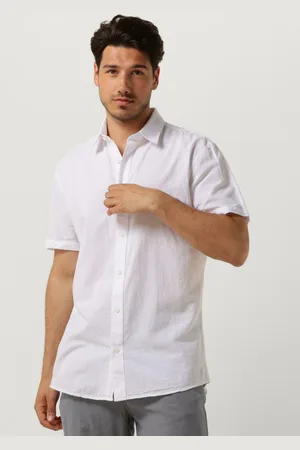 SELECTED Heren Overhemden Slhslimnew-linen Shirt Ss Classic - - Maat XL