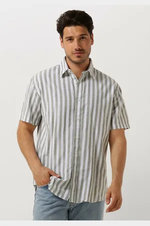 SELECTED Heren Overhemden Slhregnew-linen Shirt Ss Classic - - Maat XL