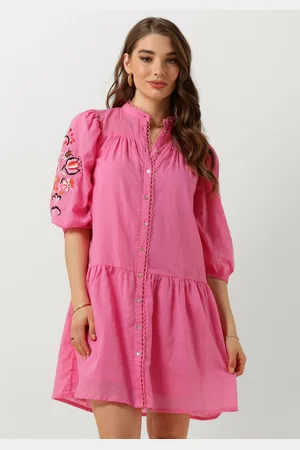 NUKUS Dames Jurken Ame Dress Embroidery - - Maat XXL
