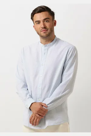 SELECTED Heren Overhemden Slhregnew-linen Shirt Ls Band - - Maat XL