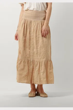 Ruby Tuesday Dames Rokken Sali Long Skirt With Smock Waistband And Full Placket - - Maat 36
