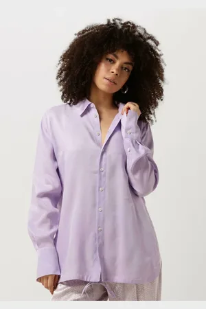 Vanilia Dames Blouses Relax Satin Shirt - - Maat XL