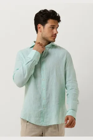 Profuomo Heren Overhemden Shirt X-cutaway Sc Linnen - - Maat 38