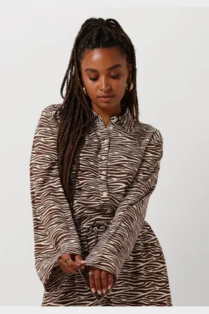Colourful rebel Dames Blouses Tia Zebra Kimono Sleeve Blouse - - Maat XL