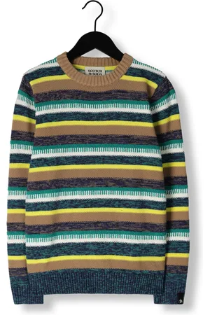 Scotch&Soda Jongens Truien & Vesten Yarn-dyed Striped Pullover - - Maat 140