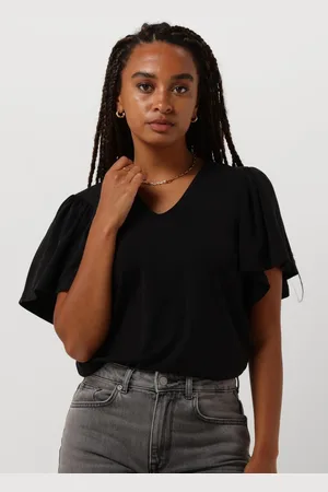 Minus Dames Tops & T-shirts Rianne V-neck T-shirt - - Maat XS