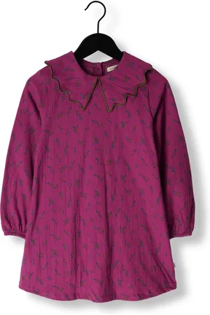 Your Wishes Meisjes Jurken Antique Flower Collar Dress - - Maat 110