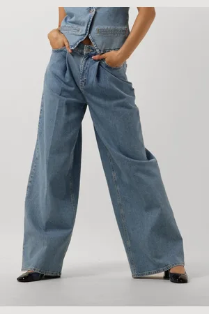 SELECTED Dames Jeans Slfellin-gry Hw Extra Wide Jeans - - Maat 28/32