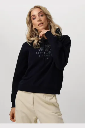 Tommy Hilfiger Dames Truien & Vesten Mdrn Reg Varsity Crest Hoodie - - Maat XS