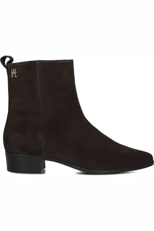 Tommy Hilfiger Dames Enkellaarsjes Low Cowboy Flat - - Maat 36