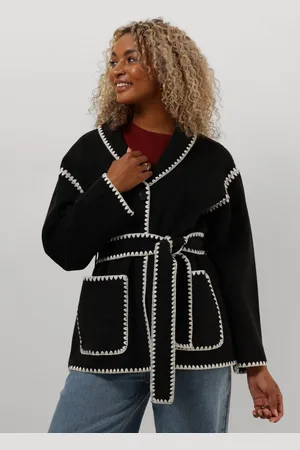 Minus Dames Jassen Clara Belt Jacket - - Maat 38