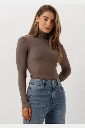 Rosemunde Dames Truien & Vesten Silk T-shirt W/ Roller Neck - - Maat XS