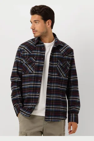 Butcher of Blue Heren Overhemden Lanton Western Check Shirt - - Maat XXL