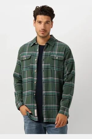 Scotch&Soda Heren Overshirts Regular Fit Multicoloured Flannel Check - - Maat XL