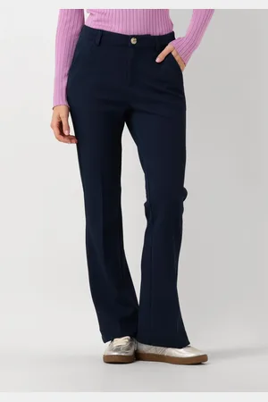 POM Amsterdam Dames Broeken Pants - Liv Eternal Blue - - Maat 36