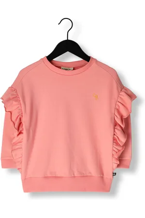 CarlijnQ Meisjes Truien & Vesten Basic-girls Ruffled Sweater - - Maat 110/116