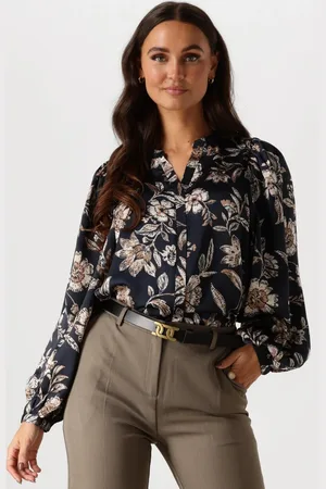 Neo Noir Dames Blouses Nani Canvas Flower Blouse - - Maat XS