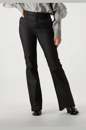 Minus Dames Broeken Mscarma Flared Denim Jeans - - Maat 34