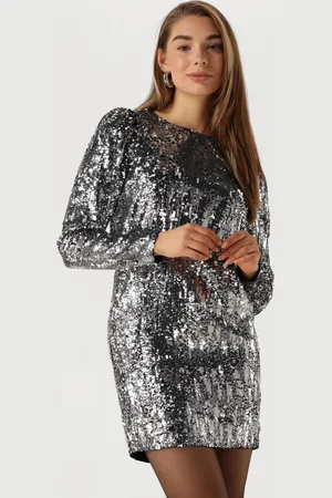 SELECTED Dames Jurken Slfari-colyn Ls Short Sequins - - Maat 34