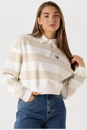 Tommy Hilfiger Dames Tops & T-shirts Tjw Boxy Badge Polo Hwk - - Maat XL