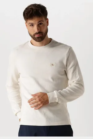 Calvin Klein Heren Truien & Vesten Woven Label Waffle Ls Tee - - Maat XL