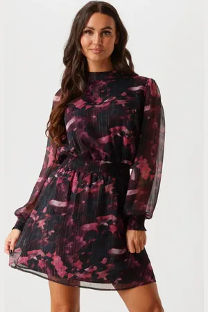 Aaiko Dames Jurken Gabry Winter Bloom - - Maat XL