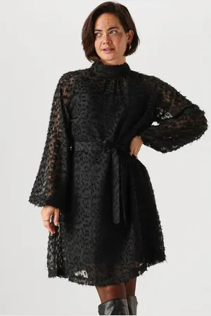 Jansen Amsterdam Dames Jurken Wh548 Jurk Celine - - Maat XS