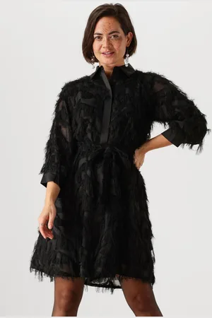 SELECTED Dames Jurken Slfmyline 3/4 Short Fluffy Shirt - - Maat XL