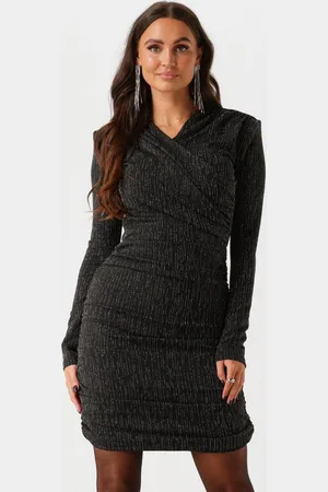 Colourful rebel Dames Jurken Bryssa Lurex Stripes Padded Dress - - Maat XL