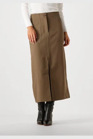 Y.A.S Dames Rokken Yascappa Hw Ankle Skirt - - Maat XS