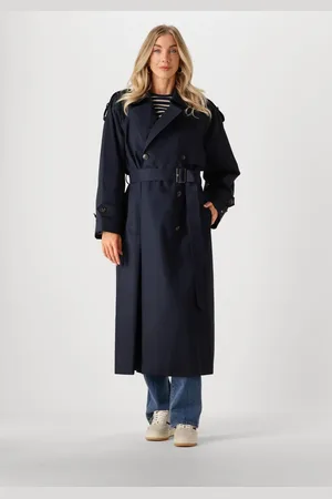 Tommy Hilfiger Dames Jassen Oversized Trench Coat - - Maat XS/S