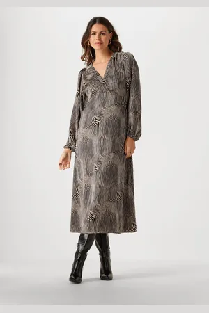Neo Noir Dames Jurken Isoabel Floating Wave Dress - - Maat XL