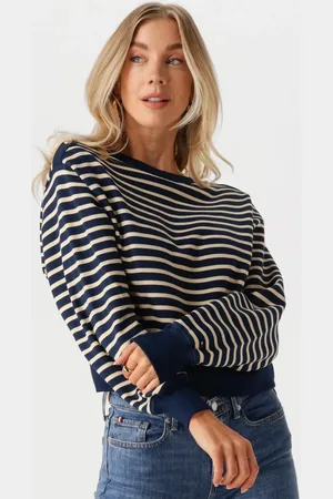 Tommy Hilfiger Dames Truien & Vesten Gold Btn Boat-nk Swtshirt - - Maat XL