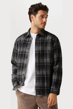 SELECTED Heren Overhemden Slhreg-owen Flannel Mix Shirt - - Maat XL