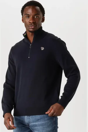 Paul Smith Heren Truien & Vesten Mens Sweater Zip Neck Zeb Bad - - Maat XL