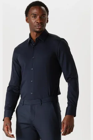 HUGO BOSS Heren Overhemden P-hank-s-kent-c1-222 - - Maat 38