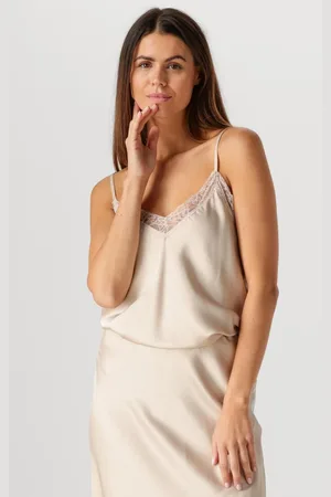 Resort Finest Dames Tops & T-shirts Camisole Wih Lace - - Maat XL