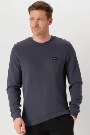 Calvin Klein Heren Truien & Vesten Woven Label Waffle Ls Tee - - Maat XL