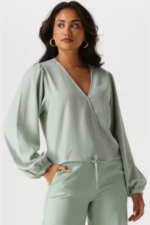 ANOTHER LABEL Dames Blouses Salem Top L/s - - Maat XL