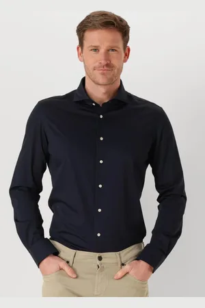 Profuomo Heren Overhemden Shirt X-cutaway Japanese Knitted - - Maat 38