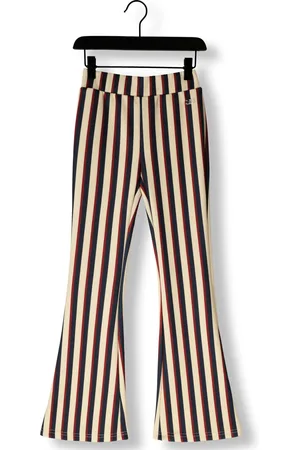 Nik & Nik Meisjes Broeken Striped Flared Pants - - Maat 128